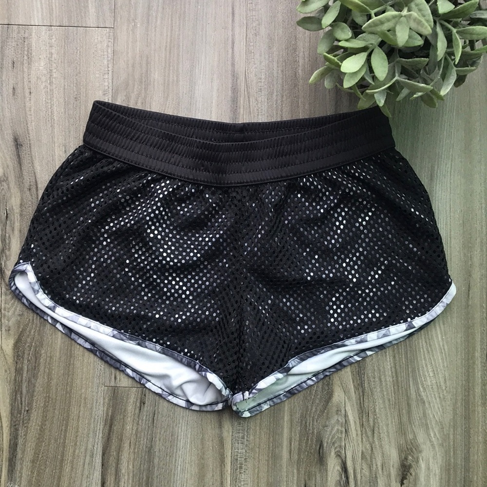 Black Mesh Champion Shorts